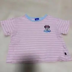Tシャツ ミニー 90 ピンク ボーダー