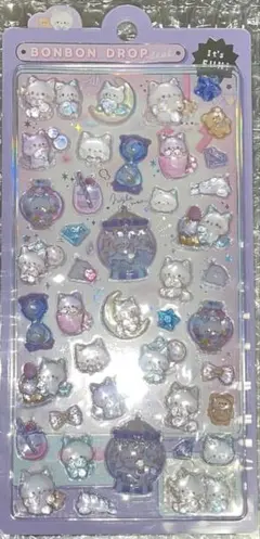 【正規品】クーリア ボンボンドロップシール ナイトミャウ　匿名配送