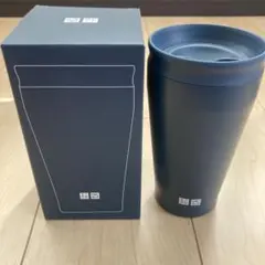 新品未使用 UNIQLO ネイビー ブルー ステンレスタンブラー ノベルティ