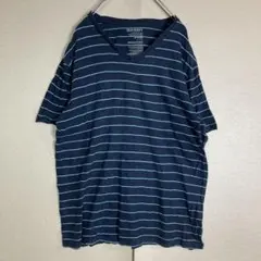 USA輸入　オールドネイビー　ボーダーTシャツ　カートコバーン　グランジのサムネイル