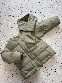 Lycée mine オリーブグリーン ダウンコート マフラー付き120cm