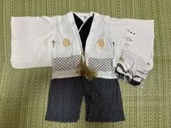 袴ロンパース 80 男の子 着物 セレモニー 足袋デザイン靴下セット