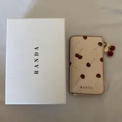 RANDA ランダ チェリープリントフラグメントケース アイボリー