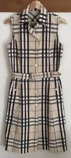 希少✨バーバリーロンドン ワンピース シャドーチェック シルク 大きいサイズ46 希少✨バーバリーロンドン ワンピース シャドーチェック シルク