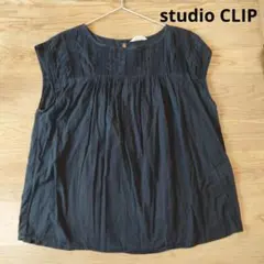 ◆studio CLIPスタディオクリップ◆レーストップス◆黒◆М◆L◆透け感◆