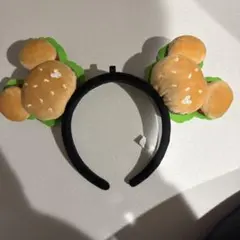 ディズニー　ハンバーガー型カチューシャ