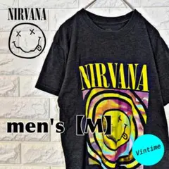 y413【NIRVANA】バンドTシャツ【メンズL】オリーブ - メルカリ
