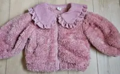 SHEIN☆襟付きピンクボアアウター