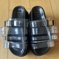 Sacai サカイ サンダル サイズ36スタッズ ストラップ 厚底 サボ 靴