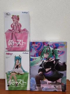 【初音ミク＆桜ミク】FIGURIZMα-Punk-＆ぬーどるストッパー３点セット