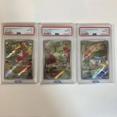 ポケモンカード　ニャオハ　ホゲータ　クワッス　AR psa10 御三家　連番 ポケモンカード】【3連番】ニャオハ進化ラインPSA10 3枚セット