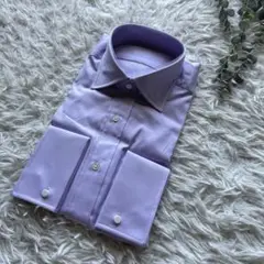 新品　カマクラシャツ ドレスシャツ　鎌倉シャツ 長袖 パープル　L