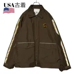 USA古着 UPS 企業物ワークジャケット 茶色 L ブルゾン ジャンパー