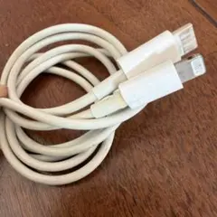 Lightningケーブル 2本セット USB-A・Type-C接続　ホワイト