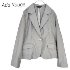 アッドルージュ✳️テーラードジャケット ストライプ【7AR】グレー ホワイト 春