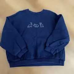 韓国子供服　digreen 恐竜刺繍 ネイビー XL トレーナー