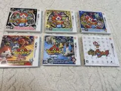 3DS カセット　妖怪ウォッチシリーズ　6種類