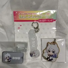 カラフルピーチ dnq ネームキーホルダー 木札 ミニケース