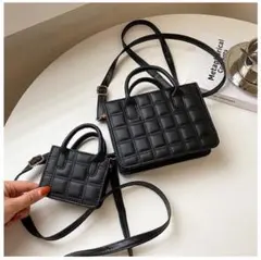 ショルダーバッグ PUレザー 肩掛け 斜め掛け ブラック 黒 レディース カバン