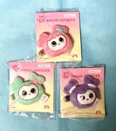 TWICE LOVELYS ぬいぐるみヘアピン ミナ サナ モモ 3種セット①