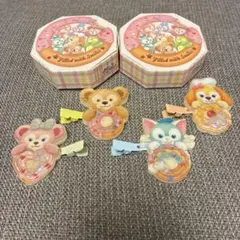 東京ディズニーシー ダッフィーアンドフレンズ ヘアクリップ 4個セット