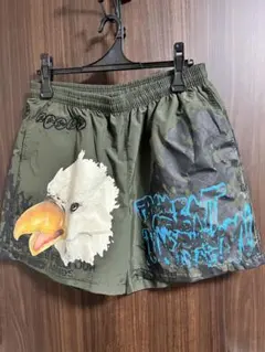 Cactus Jack Eagle Print Shorts Olive Lのサムネイル