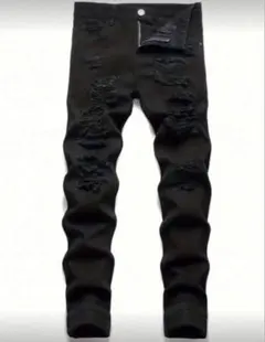 USドリル ダメージジーンズ