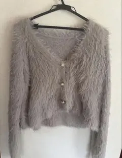 GRL シャギーニットカーディガン