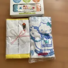☆新品☆ノベルティ ハローキティ 黄色 マイクロファイバー タオル3点セット