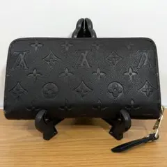 【ルイ・ヴィトン】ジッピーウォレット モノグラム ブラック 長財布 ハイブランド