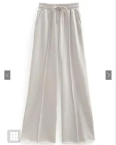 【タグ付き未使用】グレイル　センターピンタックスウェットセミフレアパンツ