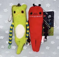 モケケ マスコット ぬいぐるみ ストラップ 2個セット