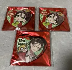 うらたぬき 缶バッジ 復活のそらまふうらさか バレンタイン そまうさ