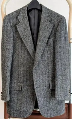 ニューヨーカー　グレーヘリンボーン　ツイードテーラードジャケット