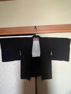 ⭐︎ 正絹　黒羽織　紋付　地模様あり　着物