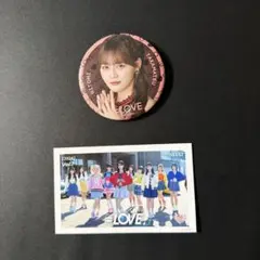 アイドル 缶バッジとグループカード セット