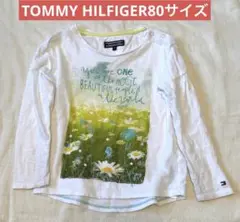 TOMMY HILFIGER 花柄長袖シャツ 80サイズ