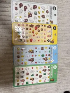 LINE FRIENDS プクプクシール 4枚セットのサムネイル