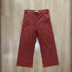 快晴堂 涼しいリネンパンツ 赤 - メルカリ