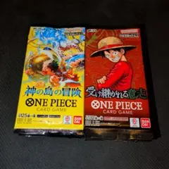 新品未開封】ワンピースカード 受け継がれる意志 神の島の冒険 各12