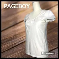 PAGEBOY ページボーイ　レディース　トップス　フリル　クリーム　Tシャツ
