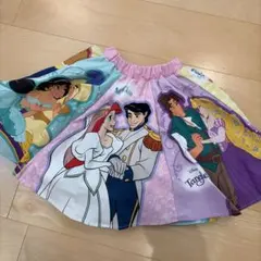 Disney プリンセス 総柄 フレアスカート　リトシー