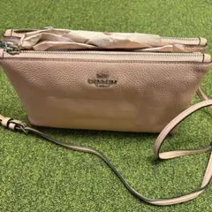 COACH ショルダーバッグ ピンク タッセル付き 2way コーチ CH208 
