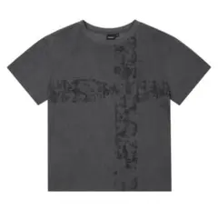 WENOISM Tシャツ ブラック ダメージ加工 ニコラス &TEAM サイズ2