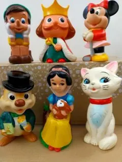 三菱銀行　ディズニーキャラクター貯金箱　６個