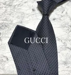 ✨極美品✨】Dior ディオール ネクタイ 格子柄 CD柄 肉厚 光沢 黒色