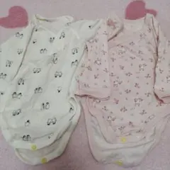 ユニクロ　ボディスーツ2枚　70サイズ