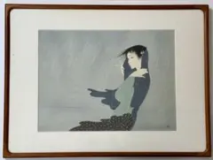 中島潔「糸雨」木版画 京都版画院 サイン入 額装711-1 中島潔「糸雨」木版画 京都版画院 サイン入 額装711-1 - メルカリ