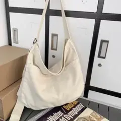 トートバッグシュルダーバッグ無地厚手キャンバス素材 大学生に大人気 530g