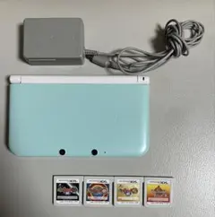 ニンテンドー3DS LL 水色 本体 ACアダプター付き